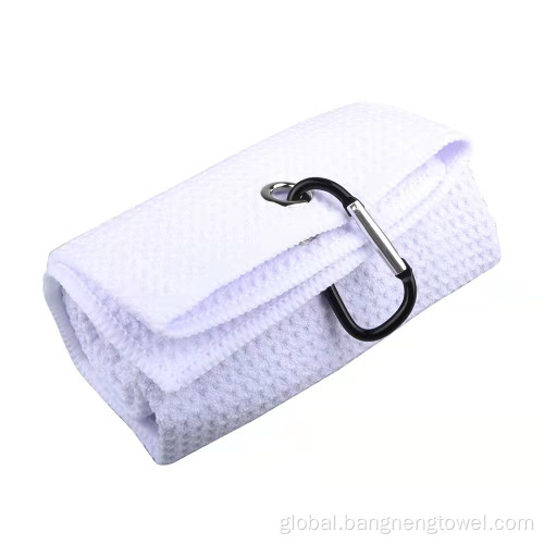 Waffle Golf Towel Custom Golf Sports Accessories Ball Golf Towel Supplier